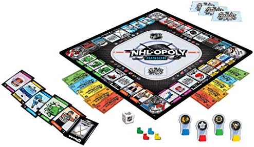 MasterPieces NHL Opoly Junior Board Game, For 2-4 Players, Ages 6+