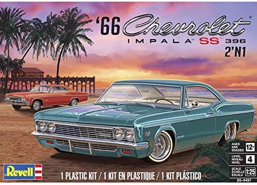 Revell 1966 Chevy Impala SS Plastic Car Model Building Kit - 1:25 Scale