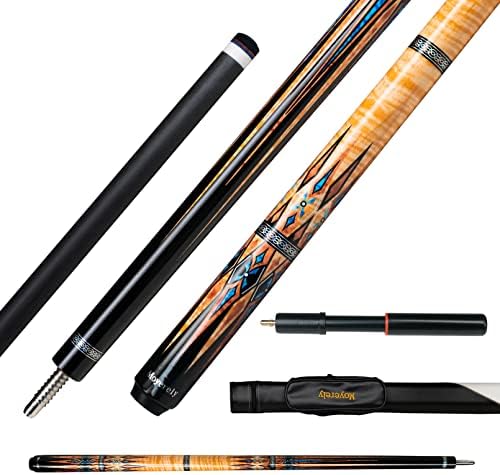 Carbon Fiber Pool Cue,11.8mm/12.5mm Low Deflection Cue Stick,Professional Pool Stick with Case