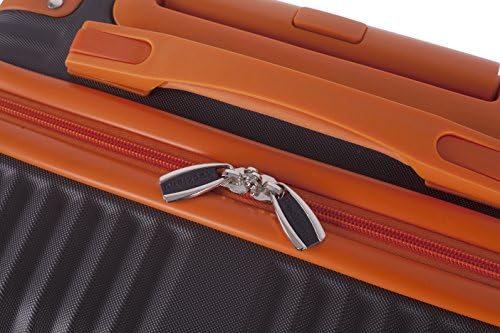 Rockland Berlin Hardside 3 Piece Expandable Spinner Wheel Luggage Set, (20"/24"/28"), Black
