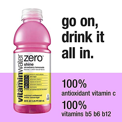 Glaceau Zero Vitamin Water (shine strawberry-lemonade)