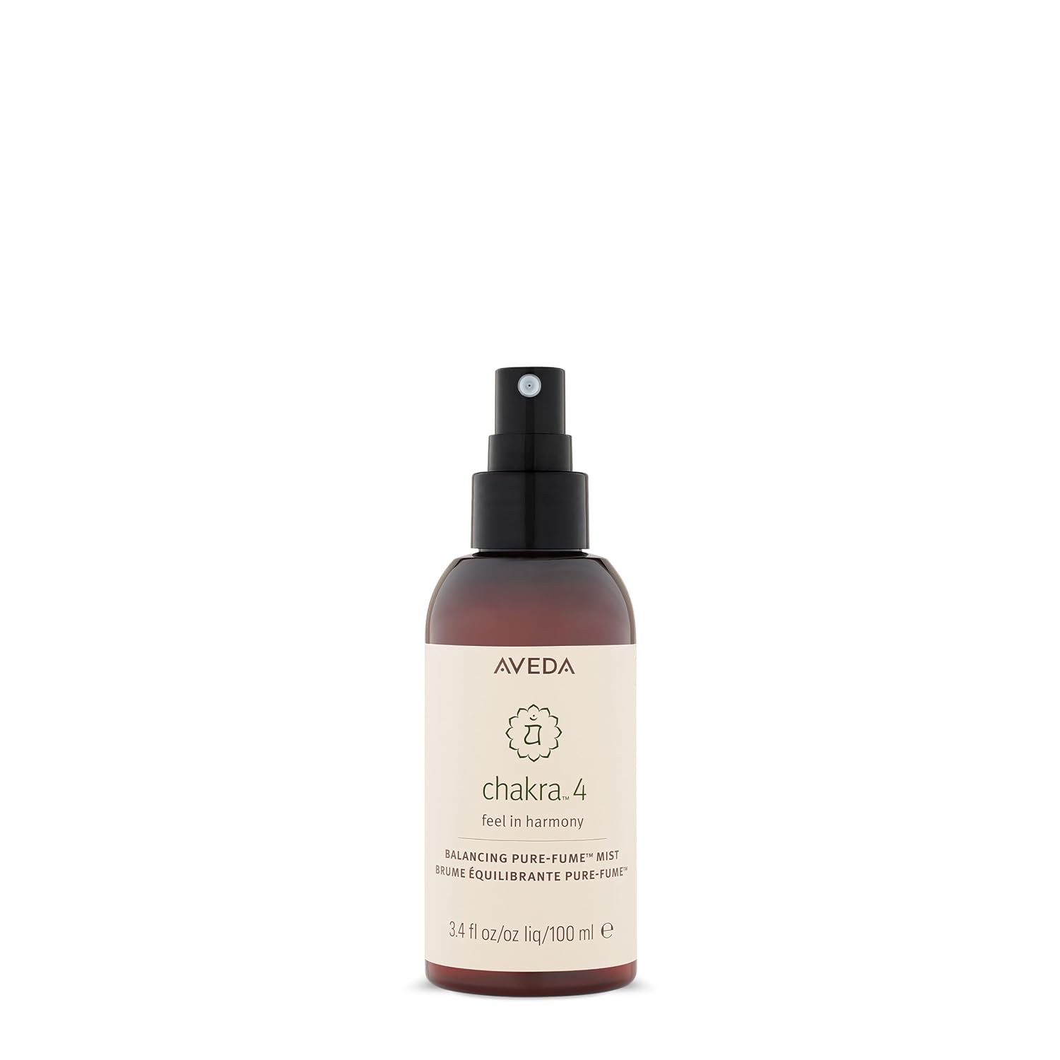 Aveda Chakra 4 Balancing Pure-Fume Mist: Heart | Body & Room Spray | Balances Power Chakra | With Sandalwood, Organic Mandarin & Palmarosa, 3.4 Fl Oz