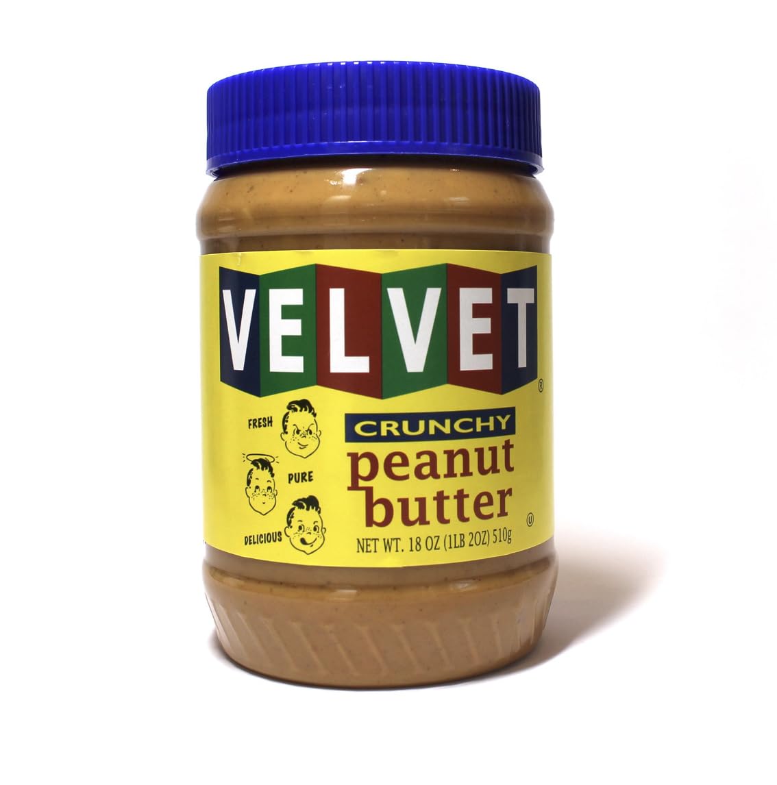 Velvet Peanut Butter, Creamy – Detroit’s Classic Since 1937, Smooth & Nostalgic Spread with “Fresh, Pure, Delicious” Label, Made in the USA, Gluten-Free, Perfect for Sandwiches, Baking & Snacking (18 Ounce Jar)