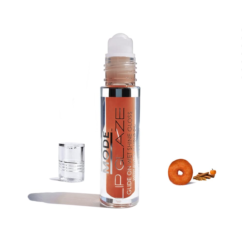 MODE Lip Glaze Cotton Candy Flavored Lip Gloss, Hydrating Sheer Wet Shine, Skincare Fruit Oils