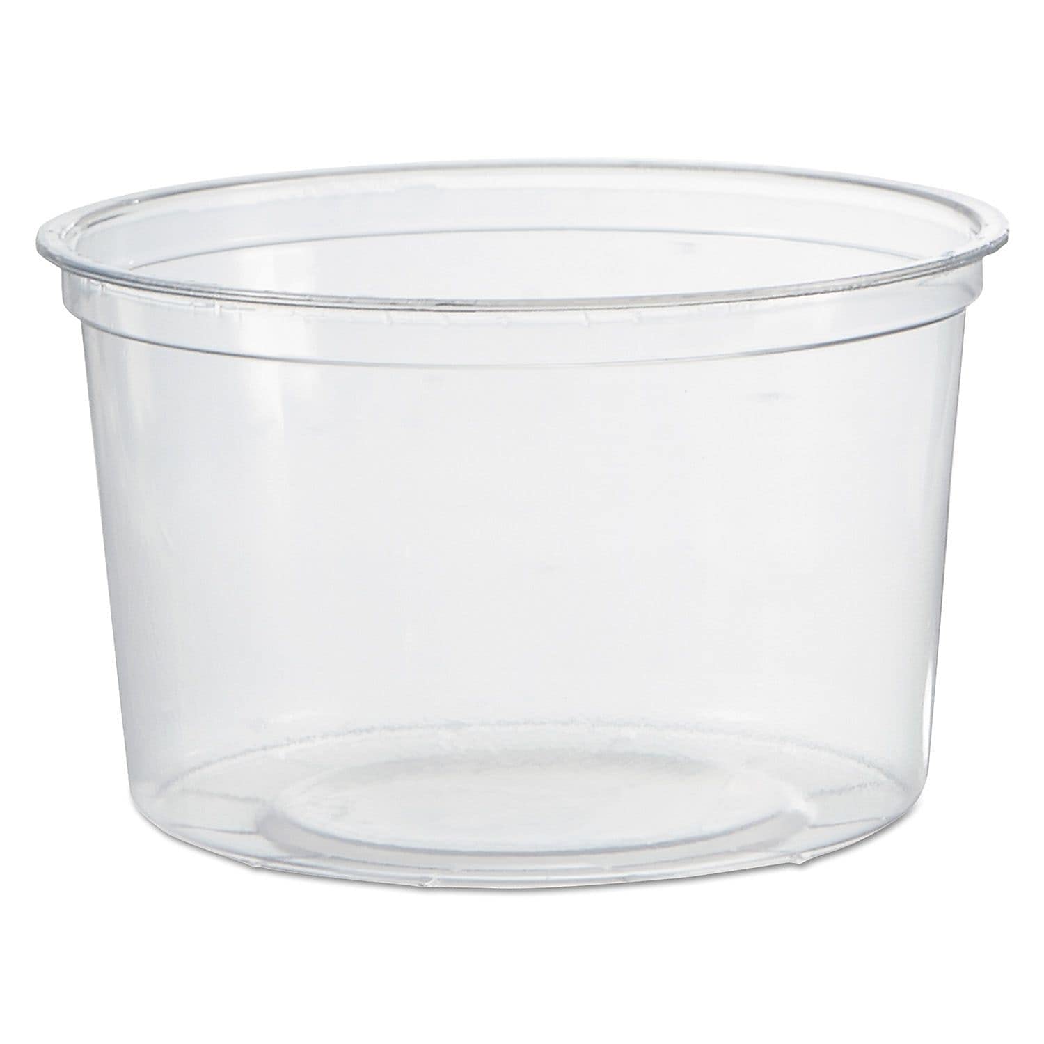 Clear 32oz Plastic Deli Containers, Bulk Pack of 500, Round, Universal Lid Available, Meal Prep, Strong Commercial Polypropylene, Food Service, Made in the USA