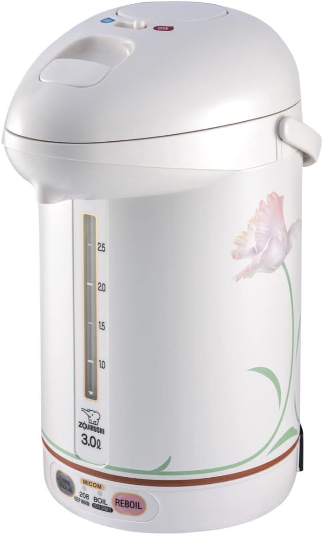Zojirushi CW-PZC30FC Micom Super Boiler Bundle White Ballerina