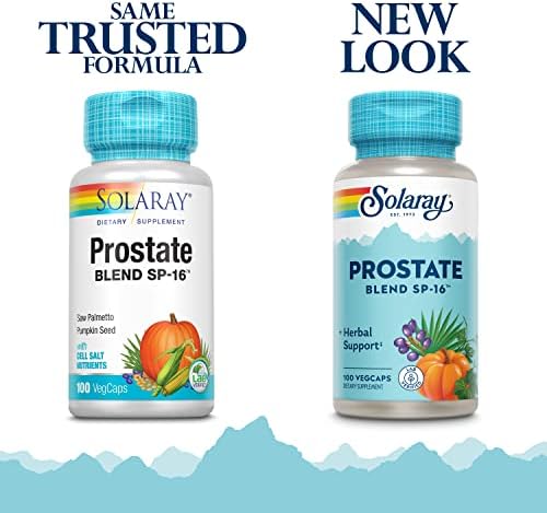 Solaray Prostate Blend SP-16, Saw Palmetto for Men, 100 Veggie Capsules