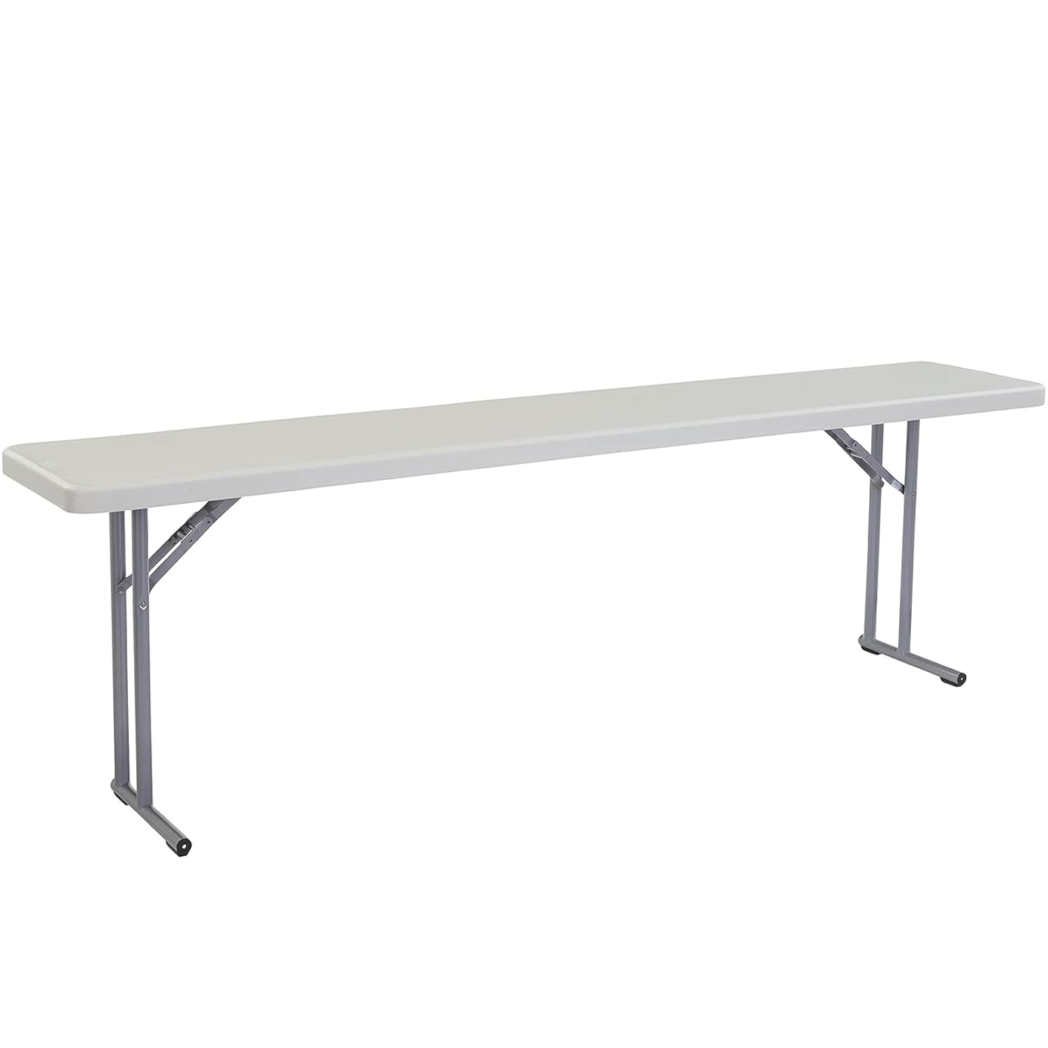 Seminar Folding Table by National Public Seating – 18x72 Portable, Heavy-Duty Foldable Table Indoor/Outdoor Table for Office, Conferences & Training Rooms – Lightweight & Durable, Speckled Gray
