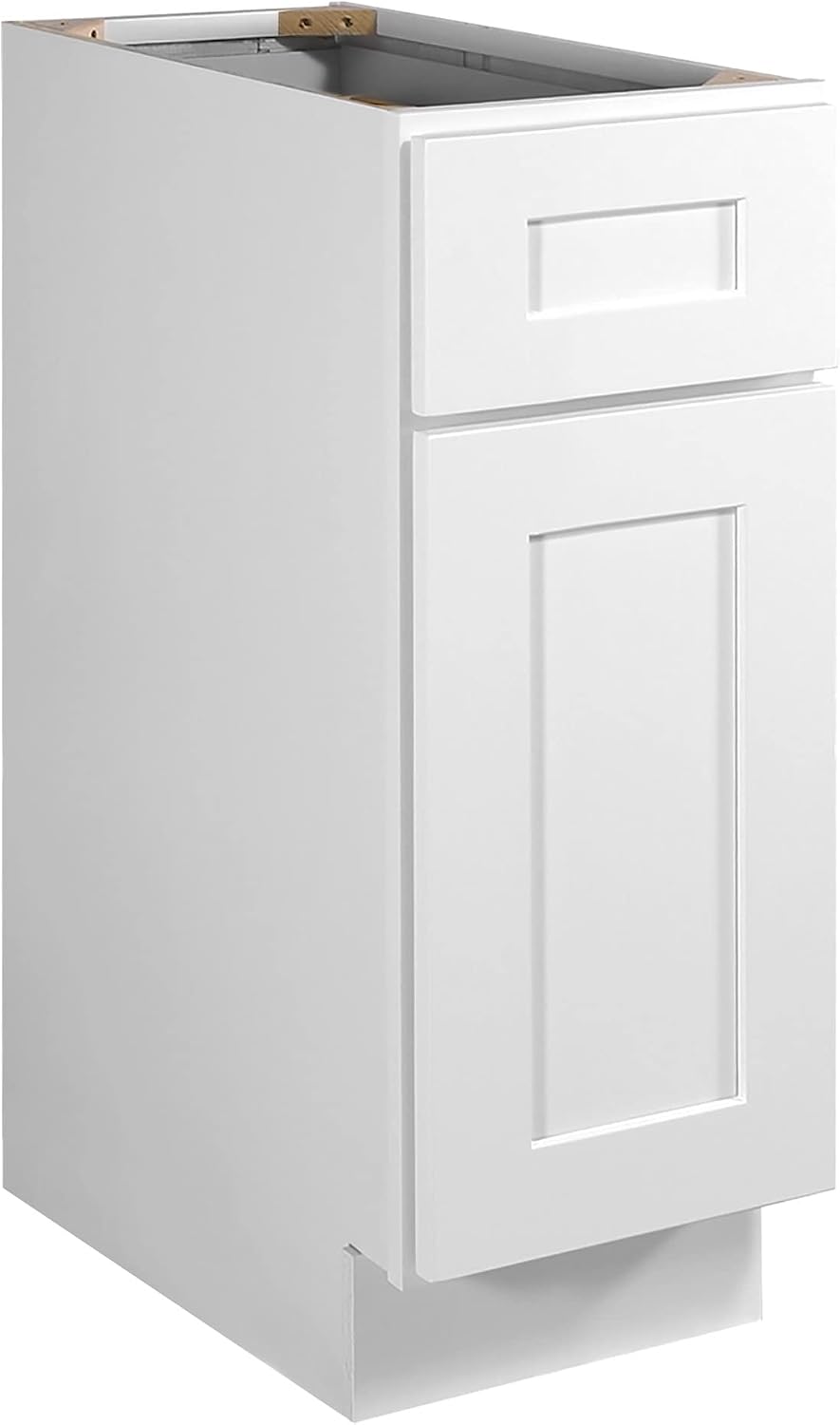 Brookings Shaker Unassembled Base Kitchen Cabinet B18, 18 W x 24 D x 34.5 H, Painted White with Sherwin Williams®, Solid Wood – Design House, 561340 | Adjustable Shelves, Adjustable Hinges, Floor Mount, Contemporary/Modern, Wood, Kitchen, 561340