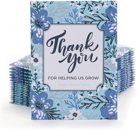 Bentley Thank You Packet - Sunflower Seeds - Pack of 25 - Perfect Eco-Friendly Thank You Gift - Non GMO