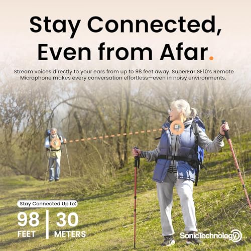 SuperEar SE9000HP - Hearing Amplifier, Sound Listening, Personal Headphones