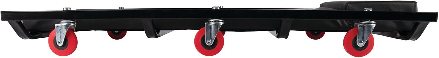 Performance Tool W85014 38 in. Low-Profile Automotive Mechanics Creeper | Oversized x-frame low profile creeper with 2-inch extra cushion padding. 5-inch jumbo swivel casters. 300 lb. capacity