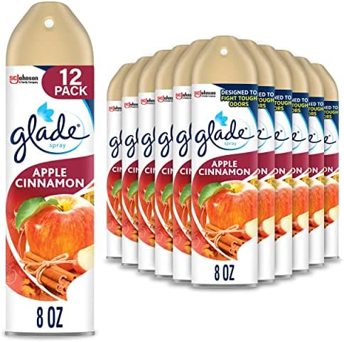 Glade Air Freshener, Room Spray, Apple Cinnamon, 8 Oz, 12 Count