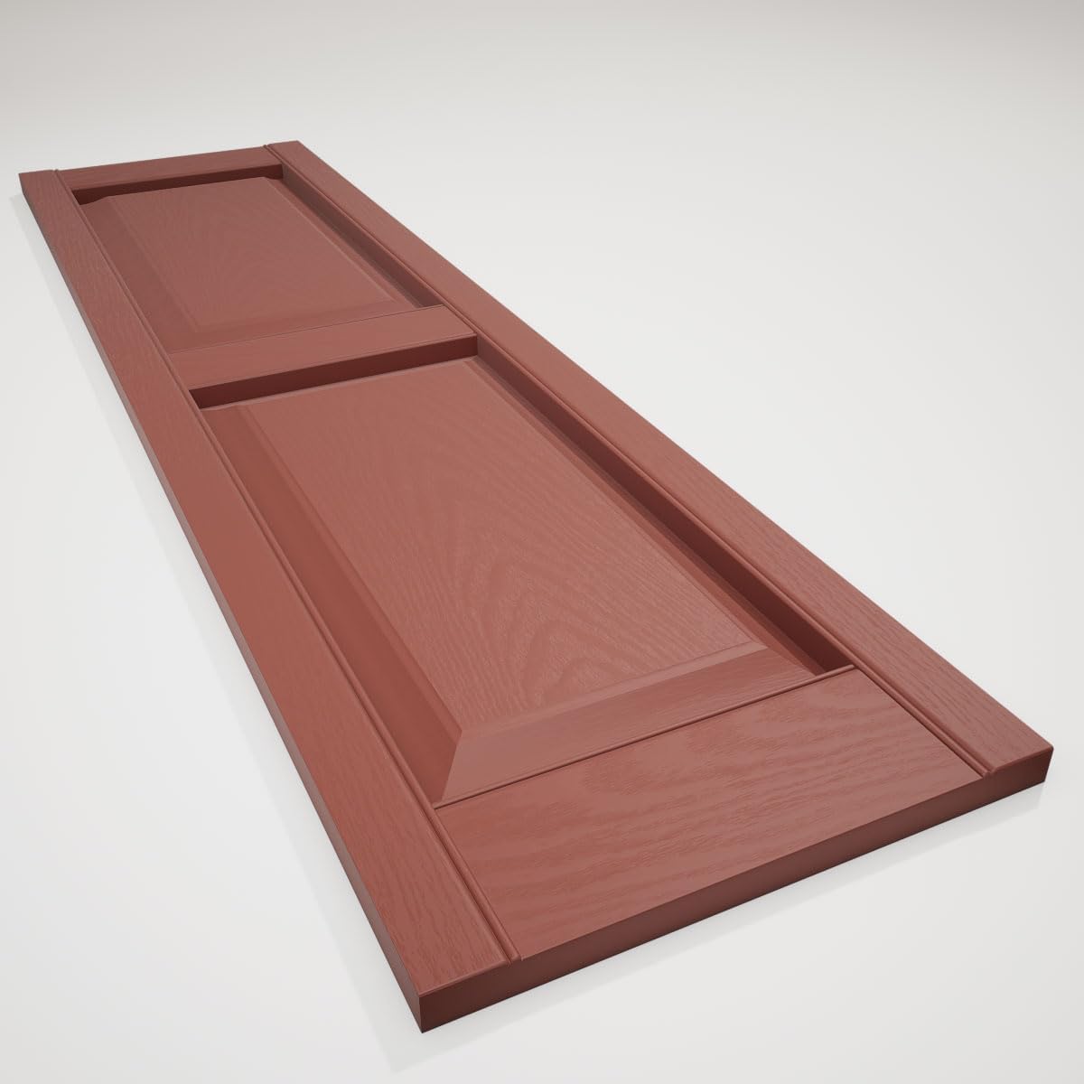 Mid America 00021247002 Standard Size Williamsburg Double Panel Vinyl Shutters, w/Installation Shutter-Lok's & Matching Screws (Per Pair), 002, 12"W x 47"H, Black