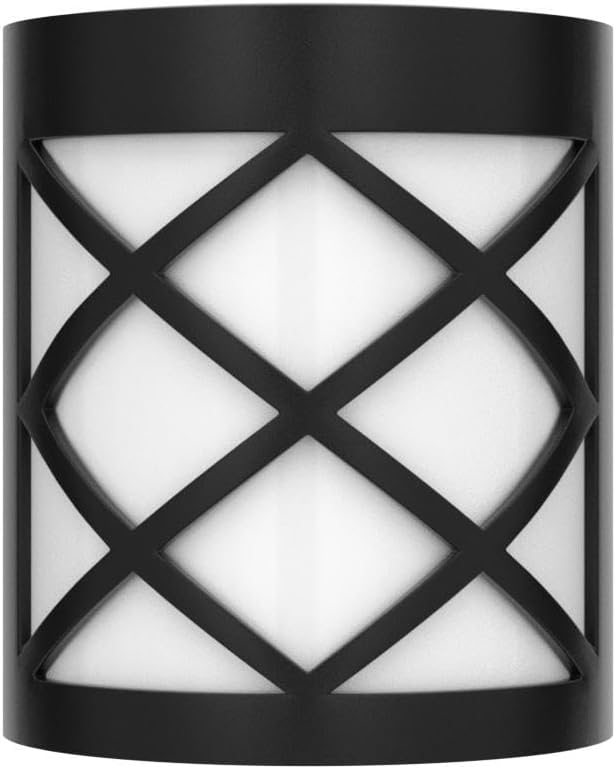 GIGALUMI 8 Pack Solar Fence Light Cold White Porch Solar Powered Decor Outdoor Waterproof Wall Fence Lights for Garden, Yard, Patio, Front Door