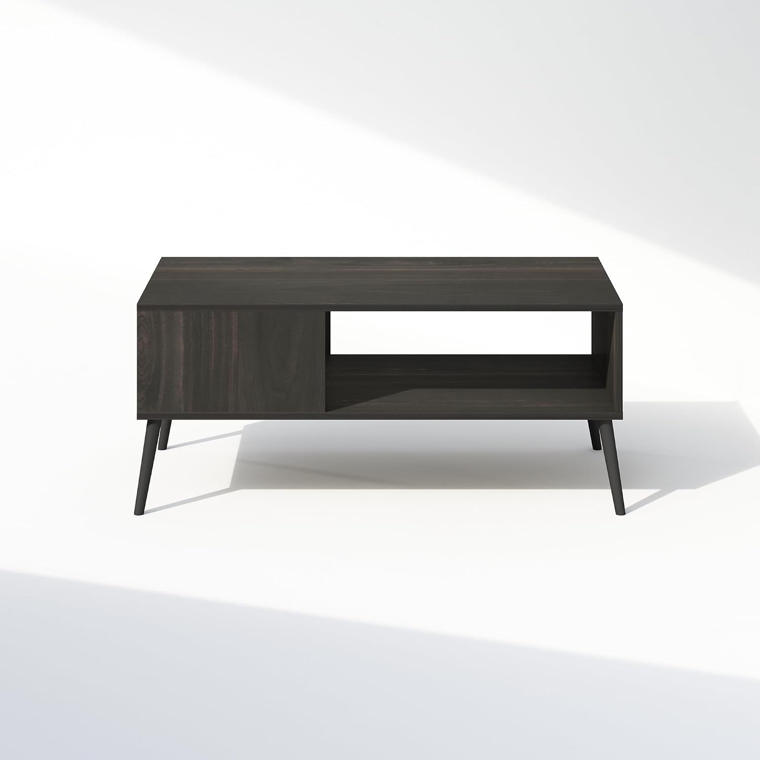 Furinno Fowler Multipurpose TV Stand Bookshelves, French Oak Grey