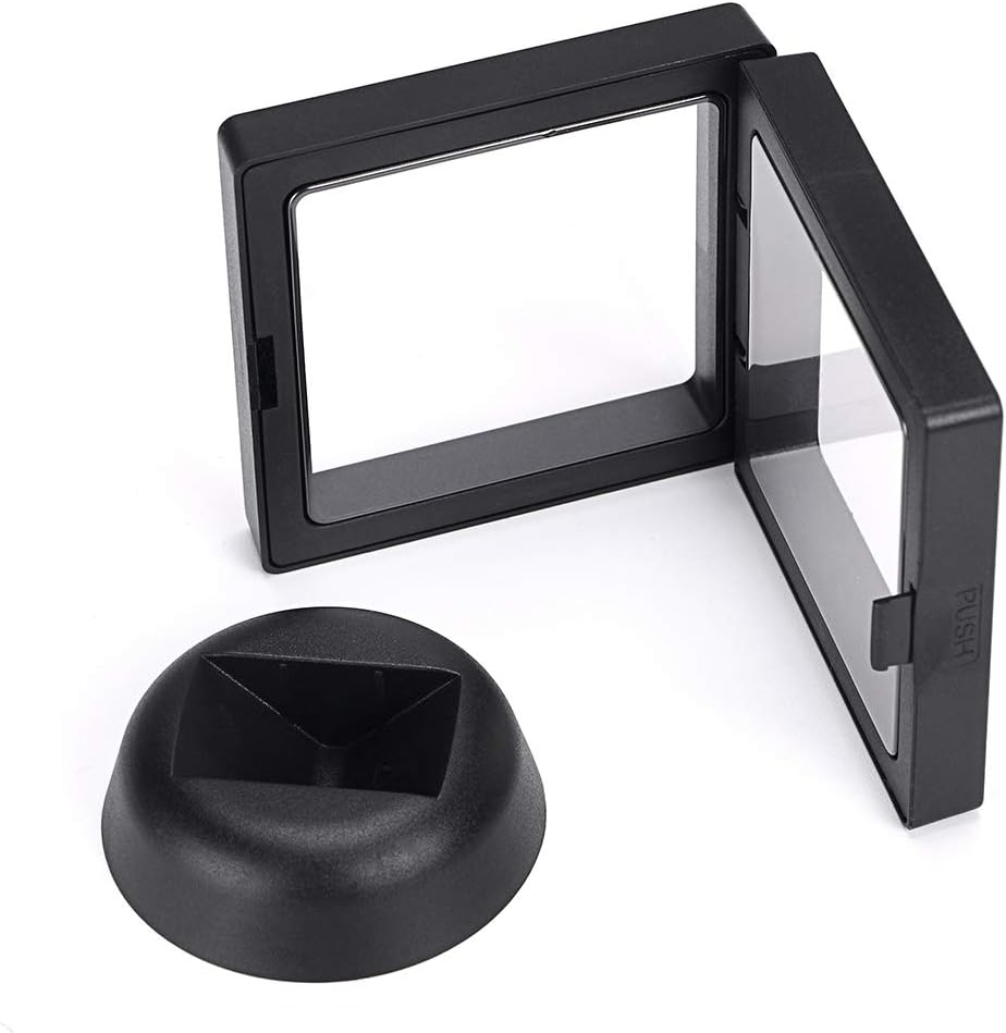 Skelang 3D Floating Display Case Display Stand Holder Suspension Frame for AA Medallion, Antique，Challenge Coin, Chip, Jewelry