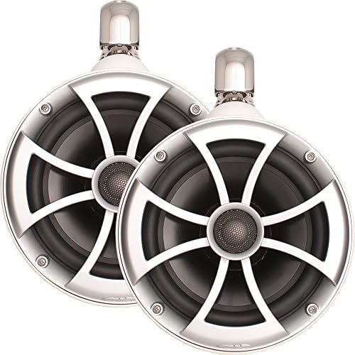 Wet Sounds 2 ICON 8" White Swivel Clamp Tower Speakers- Pair White (Renewed)