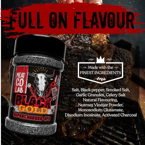 Angus & Oink | Dirty Cow Beef BBQ Rub | Bold Flavour for Brisket & Beef Ribs | Perfect for Low & Slow BBQ | Coffee-Infused Bark Maker | Gluten-Free | 220g