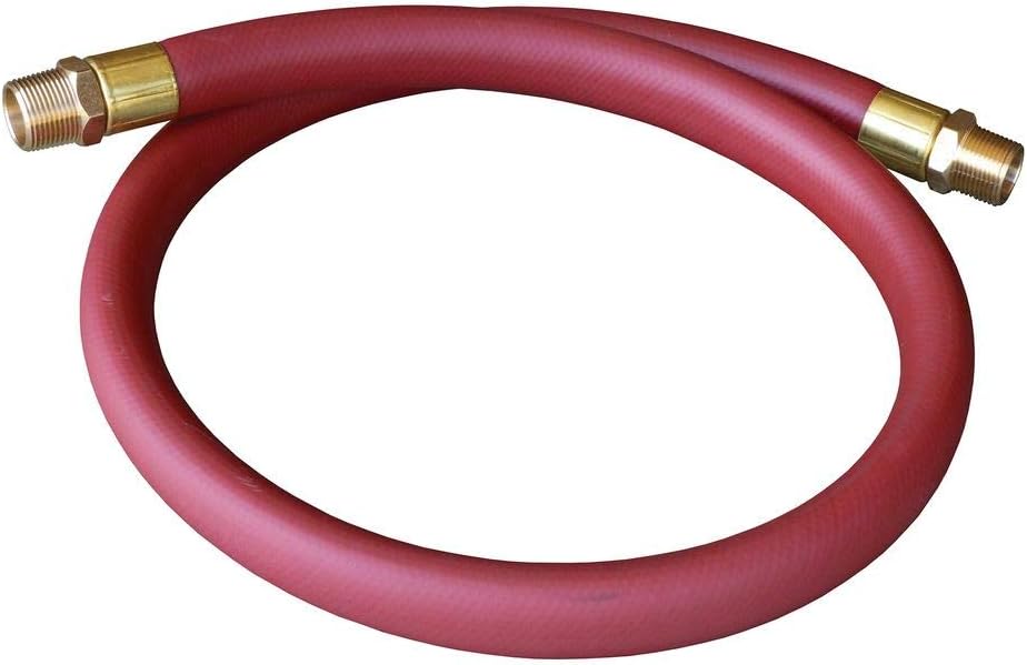 Reelcraft S601026-50 Low Pressure Air/Water Hose Assembly, 3/4" x 50', 250 Psi, 3/4" x 3/4 NPTF(M), 1.075 OD, PVC Nylon