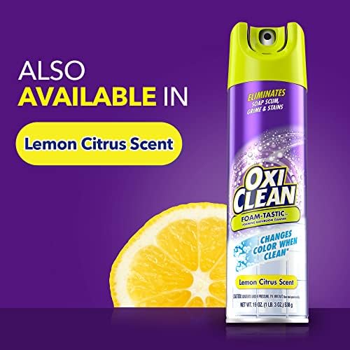 Kaboom Foam-Tastic Foaming Bathroom Cleaner, Fresh Scent, Spray Can, Eliminates Soap Scum, Grime and Stains,, 19 Oz (Pack of 8)