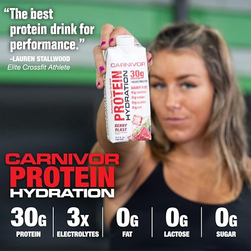 MuscleMeds Carnivor RTD, Ready to Drink Protein, Lactose Free, Sugar Free, 40g Isolate Protein, Muscle Building, Recovery, Chocolate, 16.9 Fl Oz (Pack of 12)