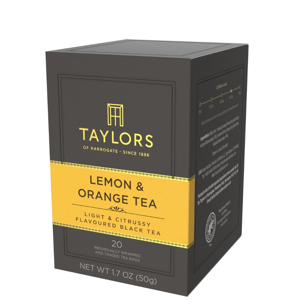 Taylors of Harrogate Green Tea with Jasmine, Individually Wrapped Bags, 20 Count (Pack of 1), Delicate, Floral & Sweet, Caffeinated, Enjoy Hot or Iced, 20 Teabags