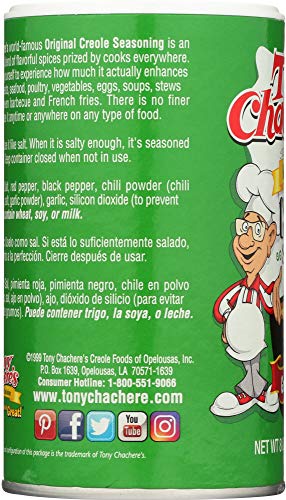 Tony Chachere's Original Creole Seasoning, 8-Ounce Shakers (Pack of 12) by Tony Chachere's
