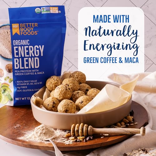 BetterBody Foods Organic Energy Blend Powder 12.7 Oz, Green Coffee & Maca