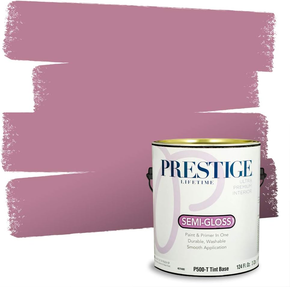 PRESTIGE Paints Exterior Paint and Primer In One, 1-Gallon, Satin, Comparable Match of Sherwin Williams* Grandeur Plum*
