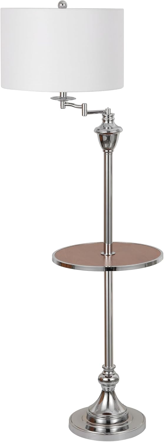 JONATHAN Y Cora 60" Metal Swing Arm Floor Lamp, Oil Rubbed Bronze/Clear