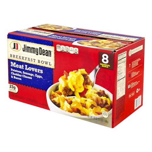 Jimmy Dean Meat Lovers Breakfast Bowls, 56 Oz, Box Of 8 Bowls