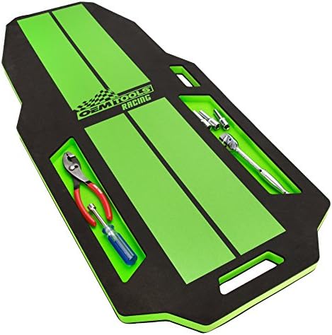 OEMTOOLS 24972 Racing Body Creeper, Gifts for Men, Dad Gifts, EVA Foam Creepers Automotive, Low Ground Clearance Mechanic Cart, Work Pad