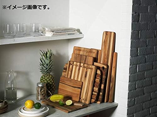 Teakhaus Cutting Board, Wood, Brown, 40 x 28 x 1.4 cm