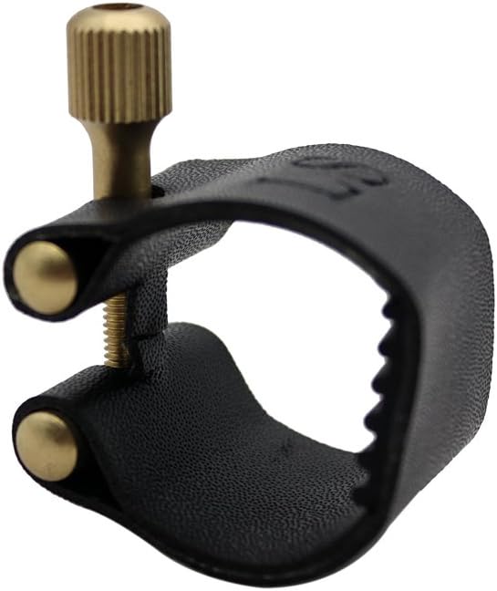 Andoer Alto Saxophone Ligature Fastener Compact Durable Artificial Leather for Alto Saxophone Rubber Mouthpiece