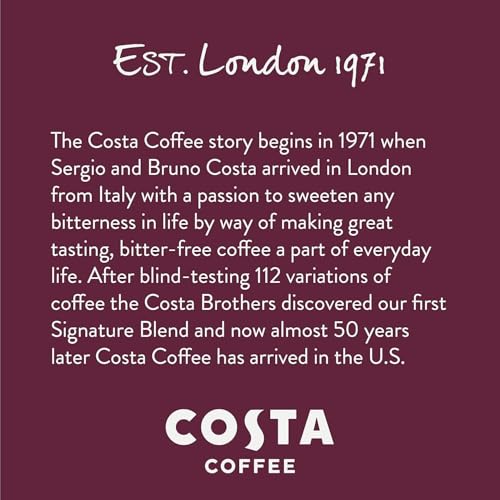 Costa Coffee Pods Medium Roast, Signature Blend, 10 Count