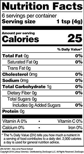 Key Lime Flavor Extract (1 oz, ZIN: 527281)