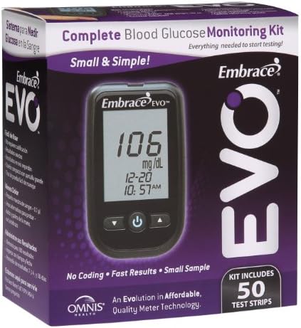 Embrace EVO Blood Glucose Meter All in One Starter Kit