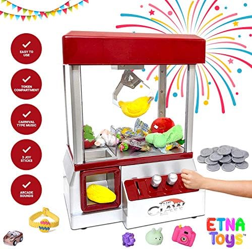 Etna Electronic Arcade Claw Machine Mini Candy Prize Dispenser Game with Sound
