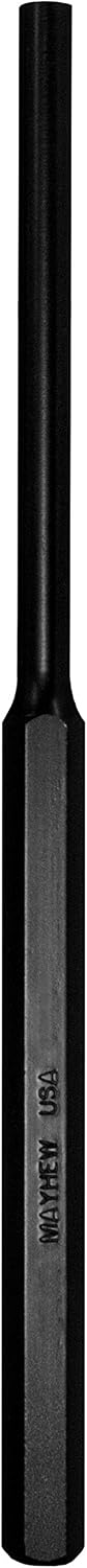 Mayhew Tools 21500 Extra Long Pin Punch, 1/8" x 8", Black Oxide Finish