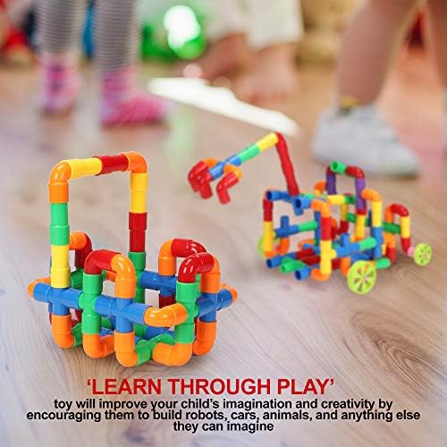 STEM Building Blocks Toy for Kids, Educational Toddlers Preschool Brain Toy Kit