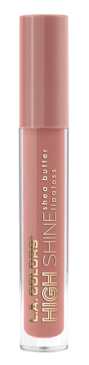 L.A. COLORS High Shine Shea Butter Lip Gloss, Baby Cakes, 0.14 Oz