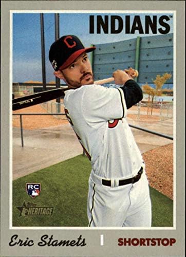 2019 Topps Heritage High #514 Eric Stamets RC Rookie Cleveland Indians MLB Baseball Trading Card