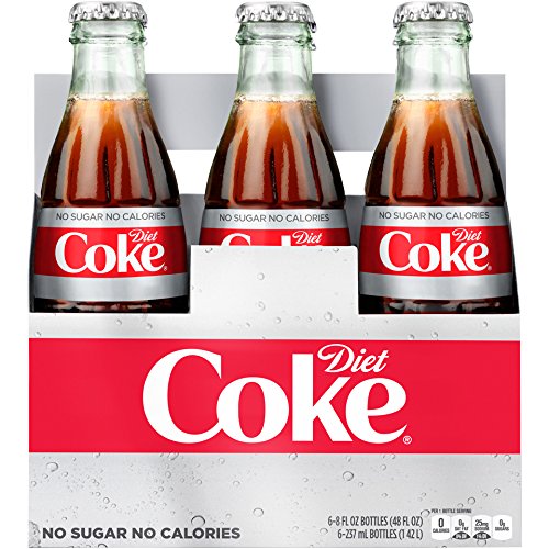 Diet Coke Glass Bottles 4(6 Packs)