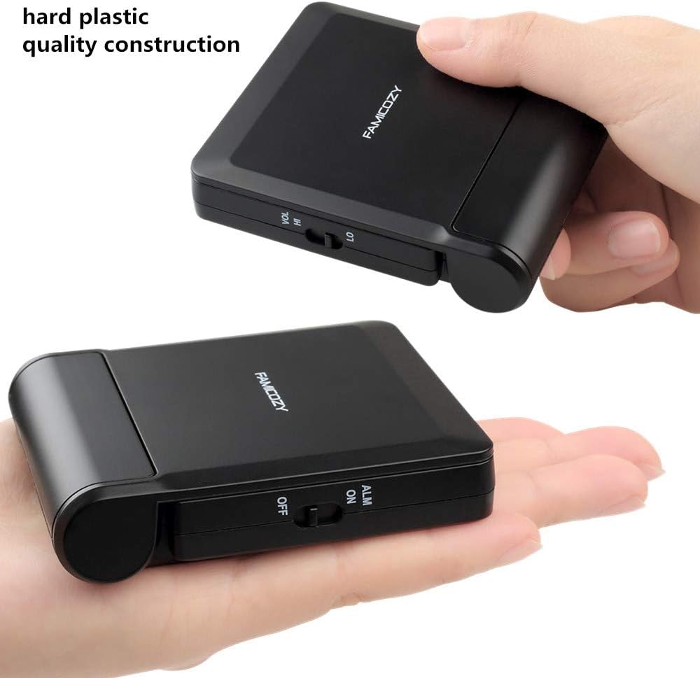 Compact Digital Travel Alarm Clock with High/Low Volume Options, Simple to Set, Easy to Read, Bold Digits, Snooze Backlight, Quality Construction