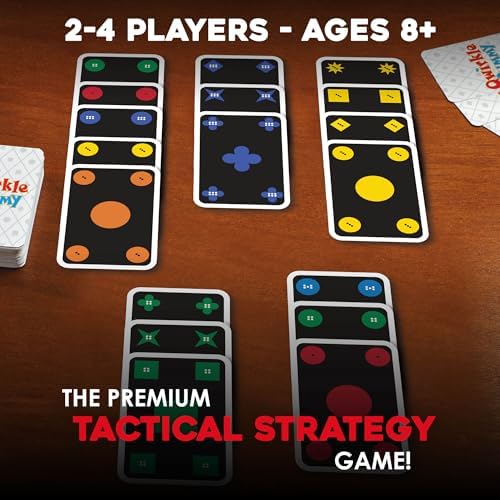MindWare Qwirkle Rummy Card Game - Strategy Games for Adults and Family - Fun Family Games & Party Games for Adults - Match Shapes & Colors