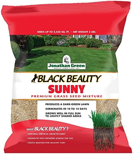 Jonathan Green (10895) Black Beauty Sunny Grass Seed - Cool Season Lawn Seed (1 lb)