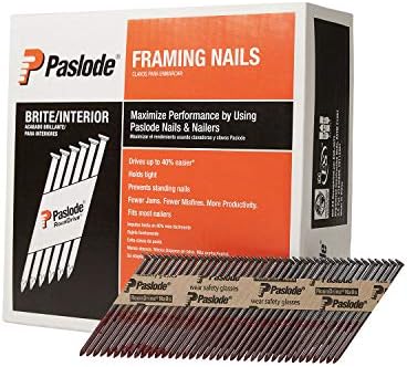 Paslode, Framing Nails, 650830, 30 Degree RounDrive Brite, 3 inch x.131 Gauge, Smooth, 2,500 per Box