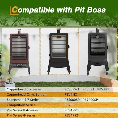 EVRBUL Wood Pellet Smoker Cover Fits for Pit Boss Copperhead Sportsman 5 7 Series, Vertical Smoker Cover Fits for PBV5PW1, PBV5P1, PBV7P1, PB5000SP