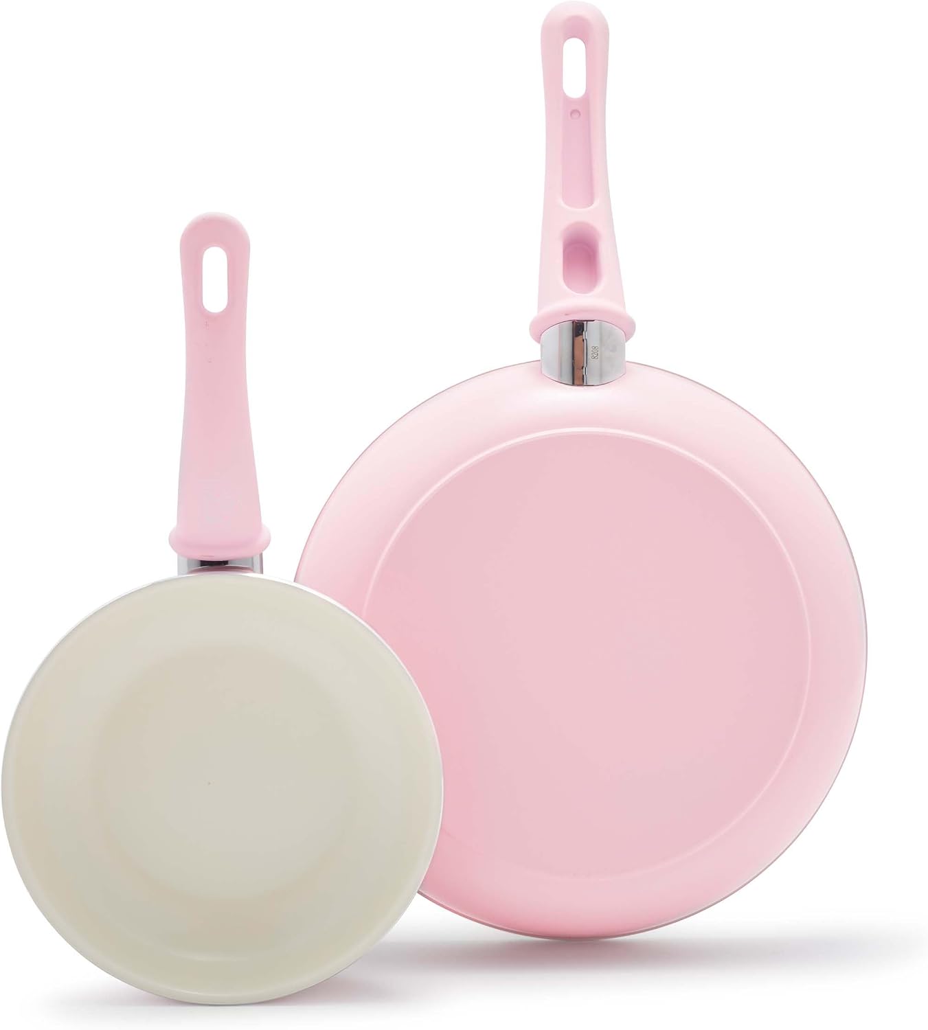 GreenLife 2 Piece (7” & 10”) Ceramic Nonstick Frying Pan Set, Turquoise | PFAS-Free Nonstick Coating, Family Skillet Set, Egg Pan, Omelet Pan, Stay-Cool Handles, Dishwasher & Oven Safe up to 350F